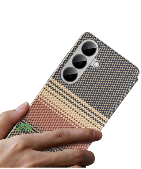 Samsung Galaxy S25 Hoesje Paars met Kaarthouder Smart View Bookcase Cover voor Optimale Bescherming