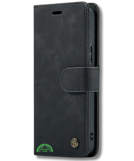Bookcase Hoesje voor Samsung A56 Zwart 2-in-1 Magnetisch Hoesje met Pasjeshouder
