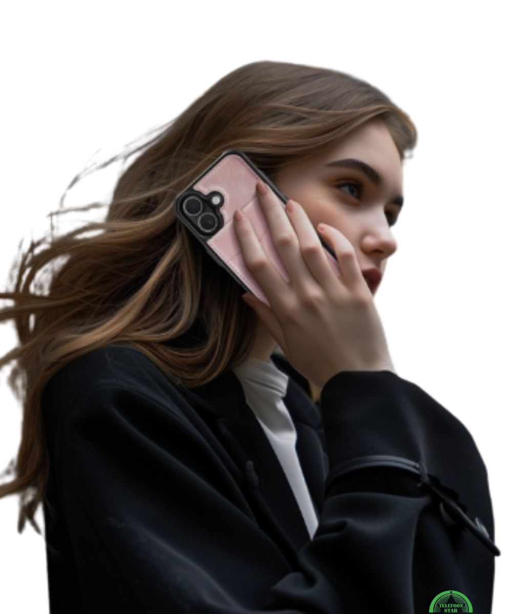 Hoesje voor iPhone 17 Roze Bookcase 2-in-1 Magnetic met Pasjeshouder &amp; MagSafe
