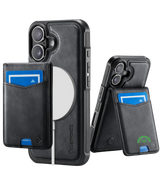 Hoesje voor iPhone 17 Blauw CM Detachable 2-in-1 Magnetic Card Holder Case