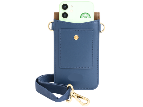 iPhone 18 Pro Universeel Telefoontasje met Verstelbare Schouderband Bruin