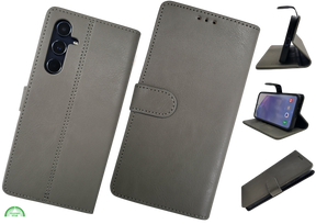 Hoesje voor Samsung Galaxy S26 Boek Case Leer Stijlvolle en Wallet Grijs
