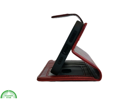 iPhone 16 Plus portemonnee Rood Lather