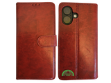 iPhone 16 portemonnee Rood Lather