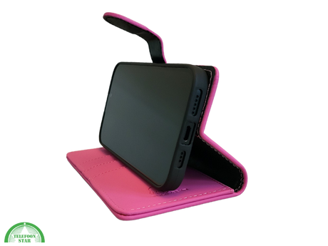 portemonnee Roze cover boek case iPhone 17