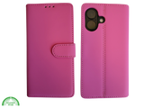 portemonnee Roze cover boek case iPhone 16 Plus