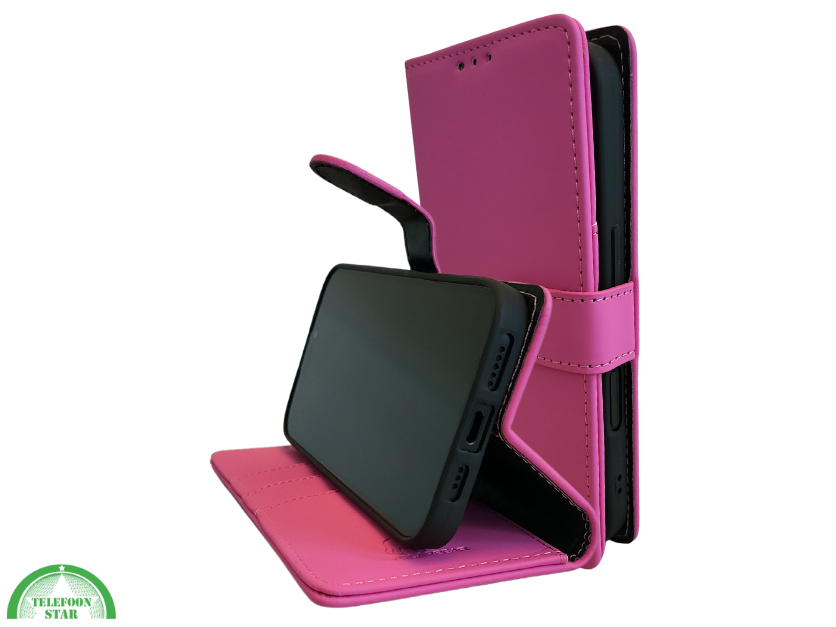 portemonnee Roze cover boek case iPhone 16