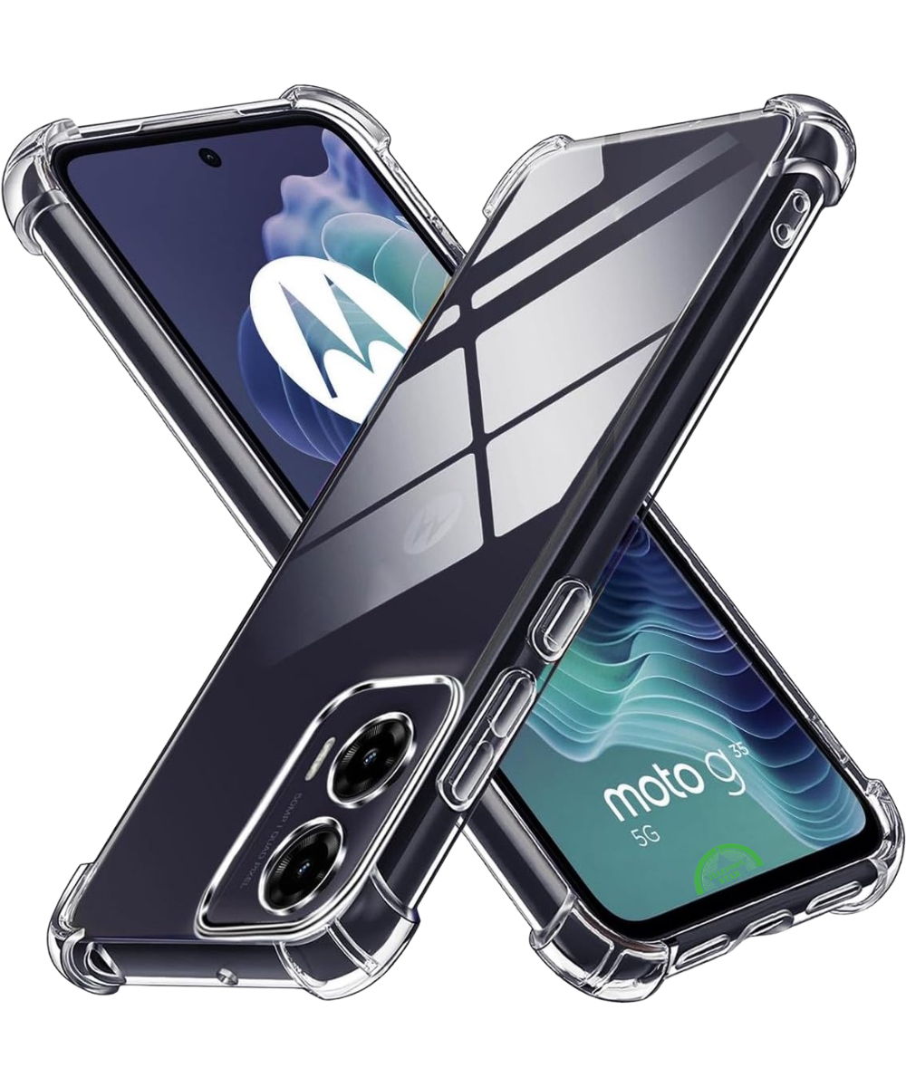Hoesje voor Motorola G35 Transparant met Verstevigde Hoeken