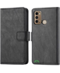 Bookcase Hoesje voor Motorola G60 Zwart met Magnetische Sluiting