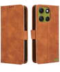 Bookcase Hoesje voor Motorola G86 Bruin Nauwsluitend en stevig