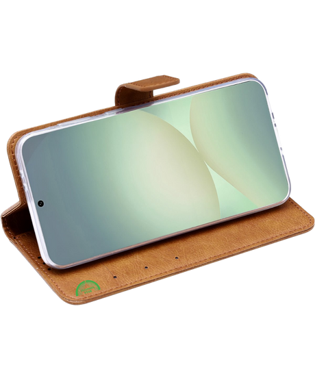 Hoesje voor Motorola G56 Bruin Bookcase Nauwsluitend en stevig