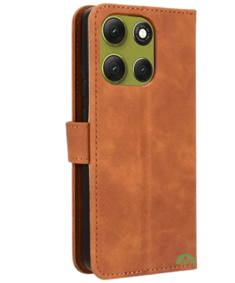 Bookcase Hoesje voor Motorola G86 Bruin Nauwsluitend en stevig