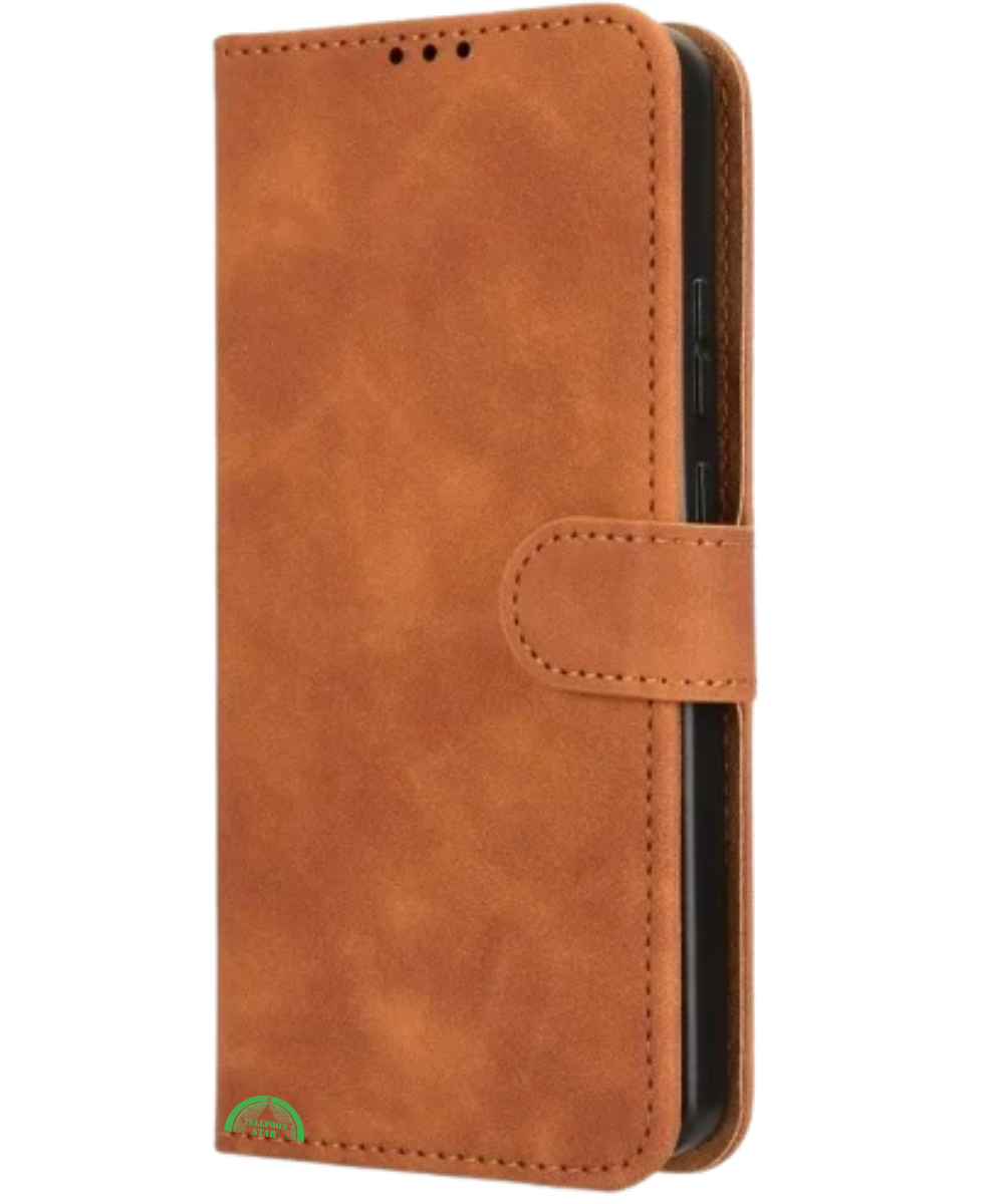 Bookcase Hoesje voor Motorola G86 Bruin Nauwsluitend en stevig