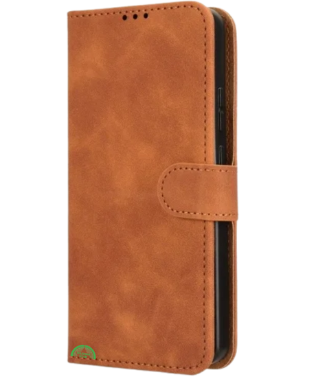 Bookcase Hoesje voor Motorola G86 Bruin Nauwsluitend en stevig
