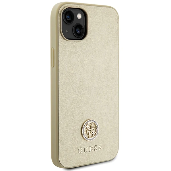 iPhone 15 Hardcase | Guess Backcover | Goud