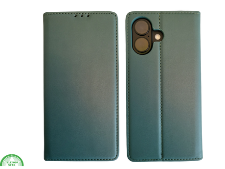 Boek Case Leer Wallet Case Donkergroen iPhone 17