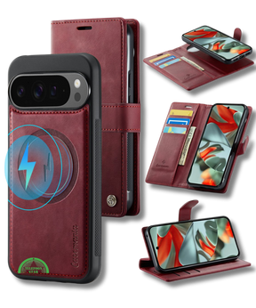 Hoesje Pixel 10 Bookcase Rood 2-in-1 Stijlvolle Wallet Case met Kaarthouder