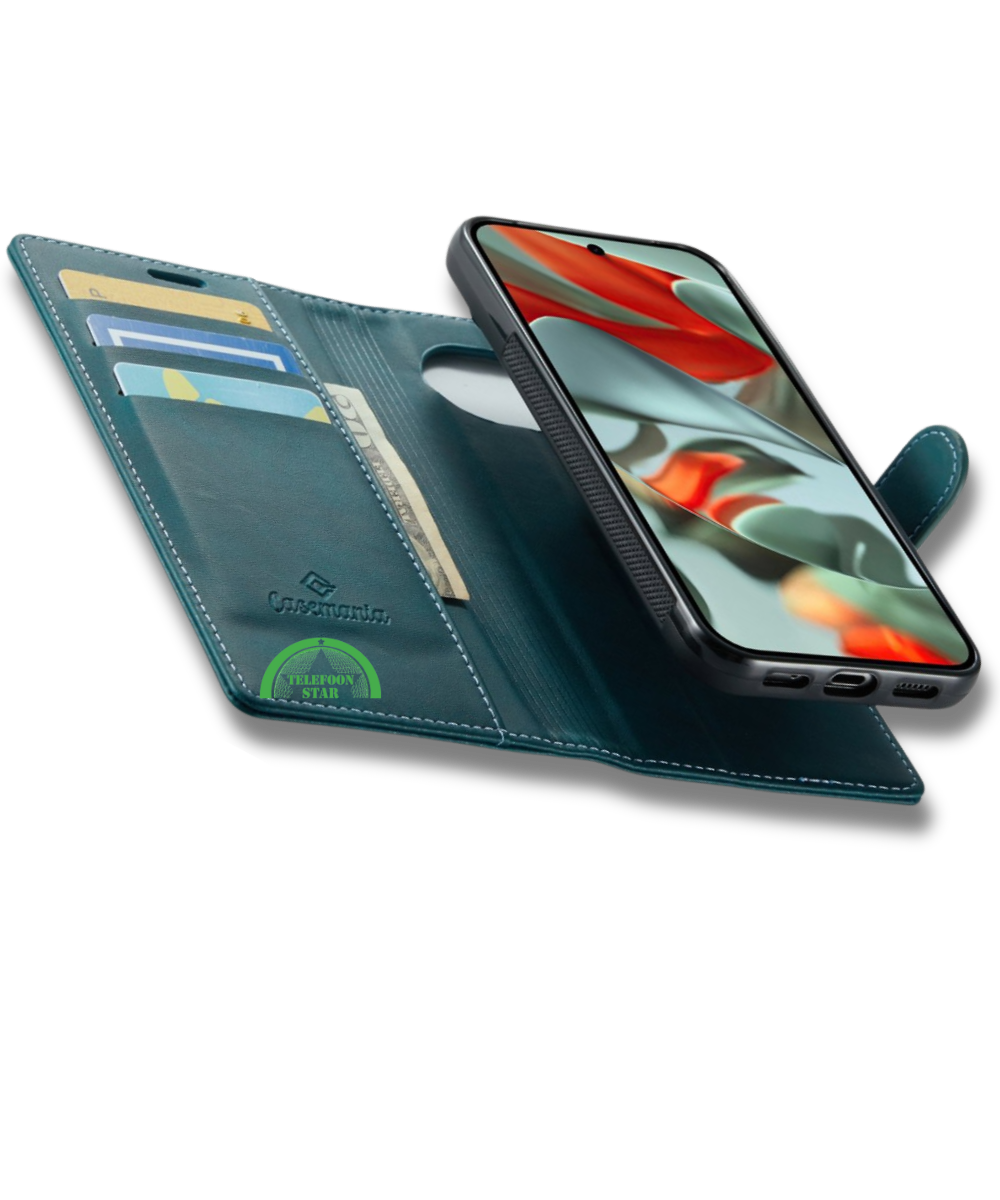 Hoesje Pixel 10 Bookcase Groen 2-in-1 Stijlvolle Wallet Case met Kaarthouder