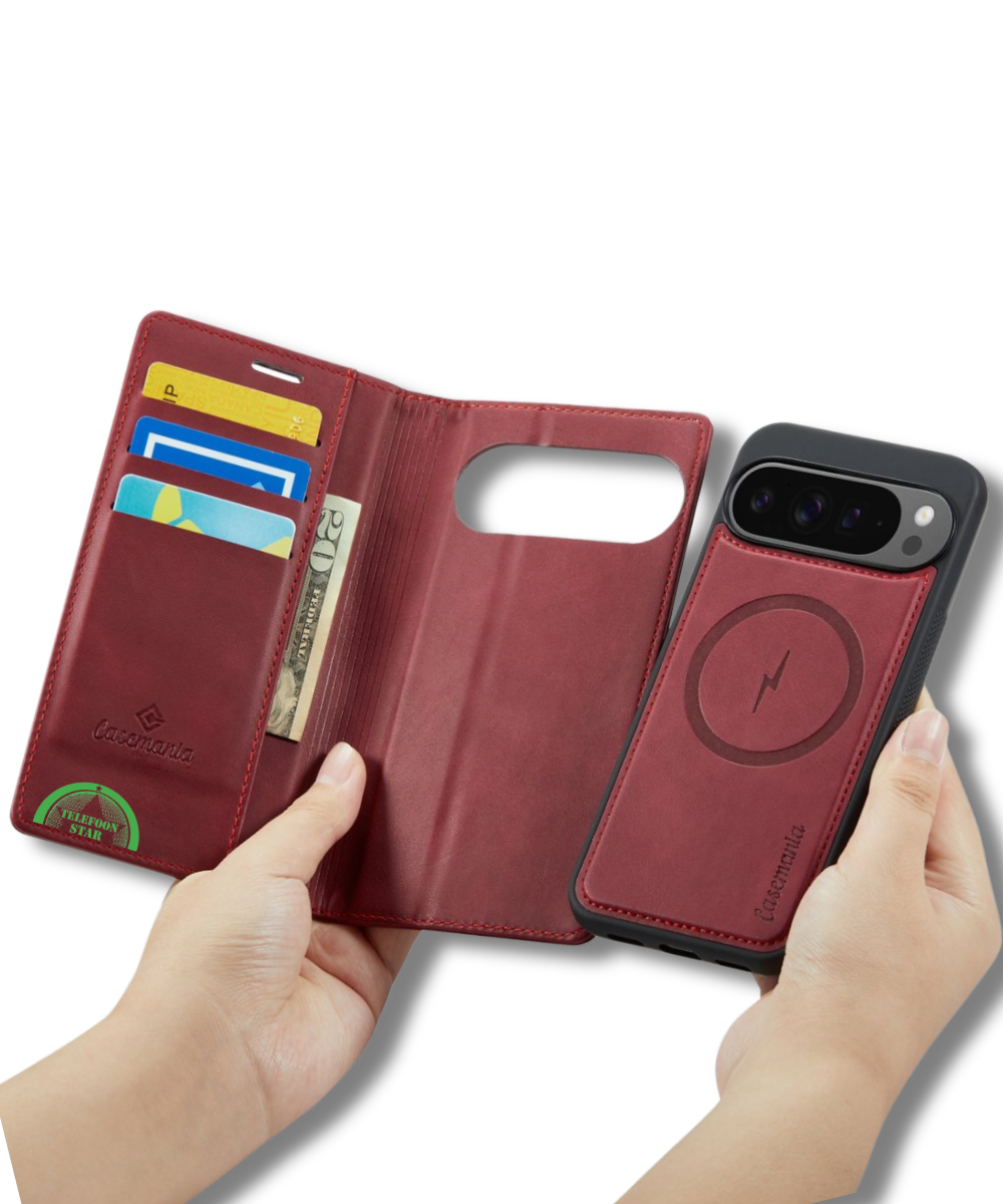 Hoesje Pixel 10 Bookcase Rood 2-in-1 Stijlvolle Wallet Case met Kaarthouder