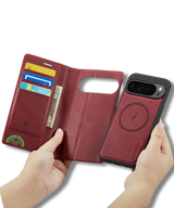 Hoesje Pixel 10 Bookcase Rood 2-in-1 Stijlvolle Wallet Case met Kaarthouder