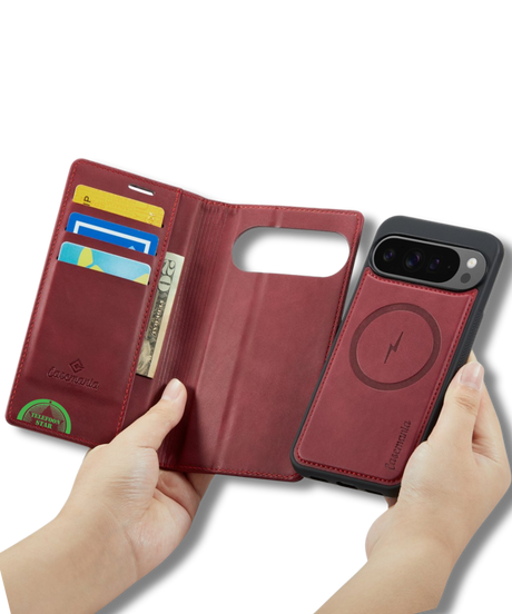 Hoesje Pixel 10 Bookcase Rood 2-in-1 Stijlvolle Wallet Case met Kaarthouder
