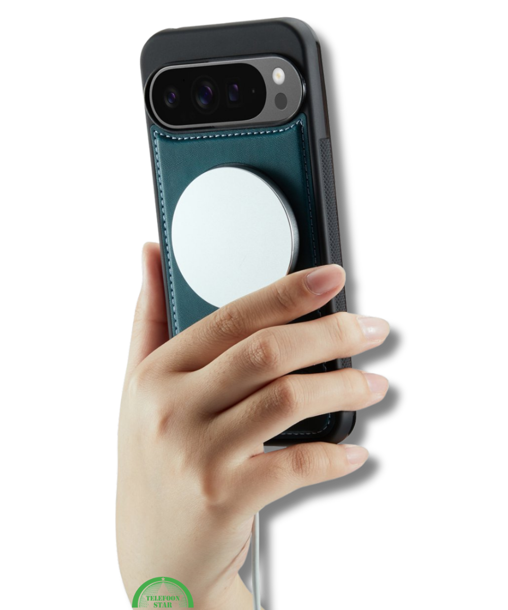 Hoesje Pixel 10 Bookcase Groen 2-in-1 Stijlvolle Wallet Case met Kaarthouder