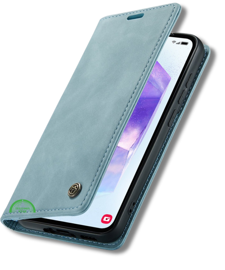 Hoesje Google Pixel 10 Pro XL Turquoise Look Met Pasjeshouder & Magnetische Sluiting