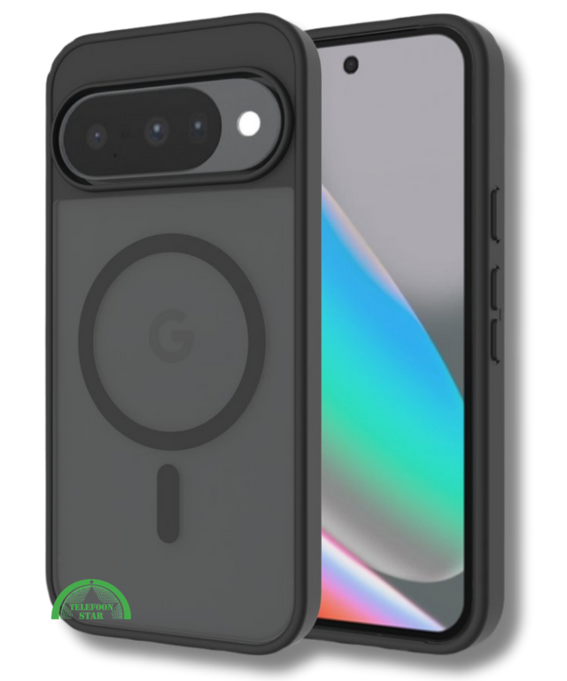 Hoesje Google Pixel 9 Pro XL Crystal Clear Case Met MagSafe Ring Strak