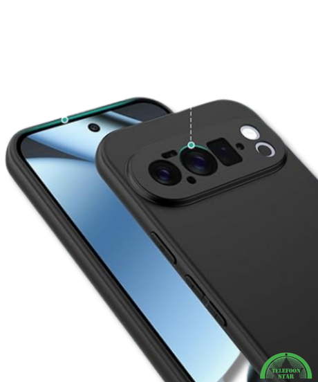 Hoesje Google Pixel 10 Pro XL Zwart Soft-Touch Case strak