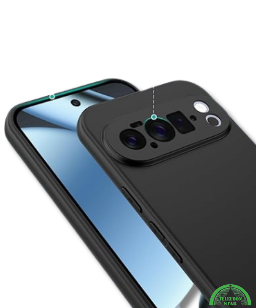 Hoesje Google Pixel 10 Pro Zwart Soft-Touch Case strak