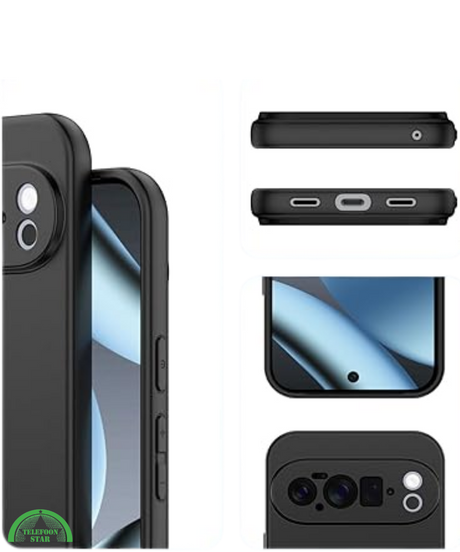 Hoesje Google Pixel 10 Pro Zwart Soft-Touch Case strak