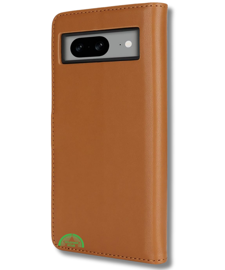 Hoesje voor Google Pixel 8 Bruin Bookcase Kunstleer met Pasjeshouder