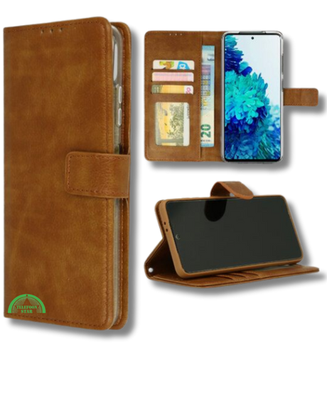 Hoesje voor Google Pixel 8 Bruin Bookcase Kunstleer met Pasjeshouder