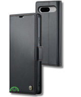 Hoesje voor Google Pixel 8 Zwart Bookcase Kunstleer met Pasjeshouder