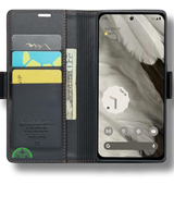 Hoesje voor Google Pixel 8 Zwart Bookcase Kunstleer met Pasjeshouder