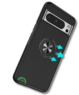 Hoesje voor Google Pixel 8a zwart met Ringhouder