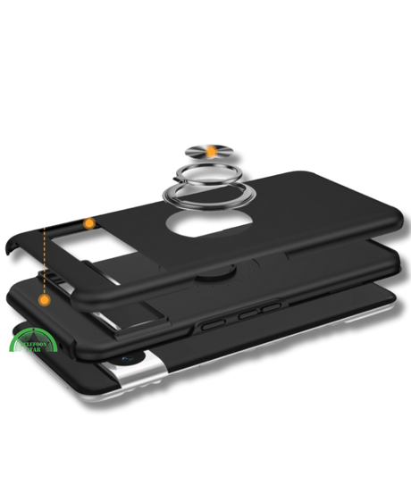 Hoesje voor Google Pixel 8a zwart met Ringhouder