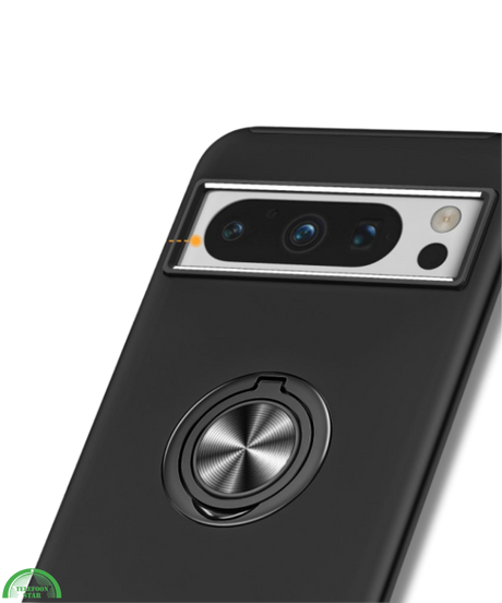 Hoesje voor Google Pixel 8a zwart met Ringhouder