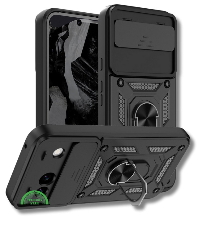 Hoesje voor Google Pixel 8a Zwart Shockproof stevige sluiting