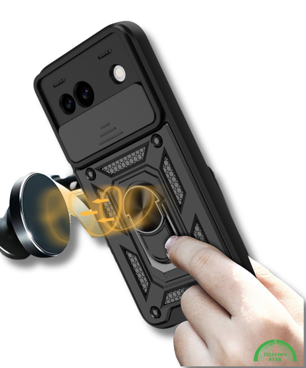 Hoesje voor Google Pixel 8a Zwart Shockproof stevige sluiting