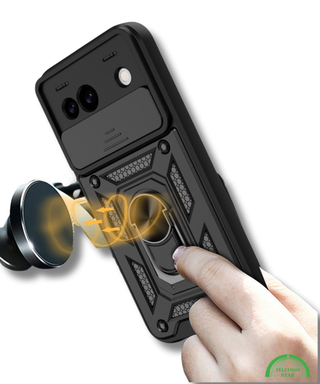 Hoesje voor Google Pixel 8a Zwart Shockproof stevige sluiting