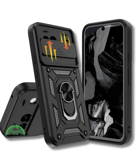 Hoesje voor Google Pixel 8a Zwart Shockproof stevige sluiting
