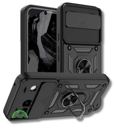 Hoesje voor Google Pixel 8a Zwart Shockproof stevige sluiting