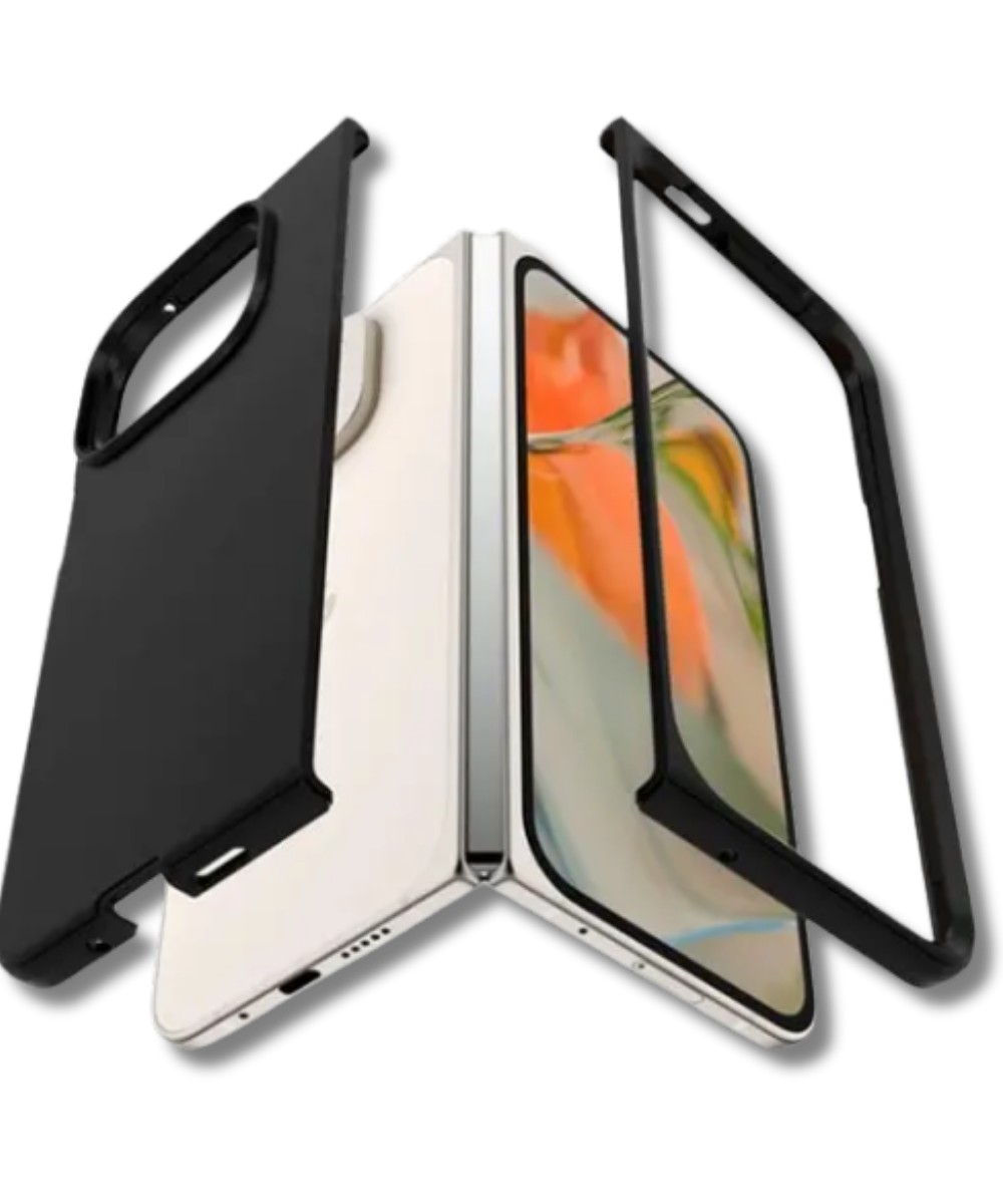 Hoesje Google Pixel 9 Pro Fold Zwart Backcover met sluit strak aan