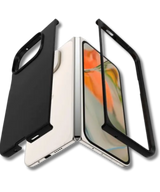 Hoesje Google Pixel 9 Pro Fold Zwart Backcover met sluit strak aan