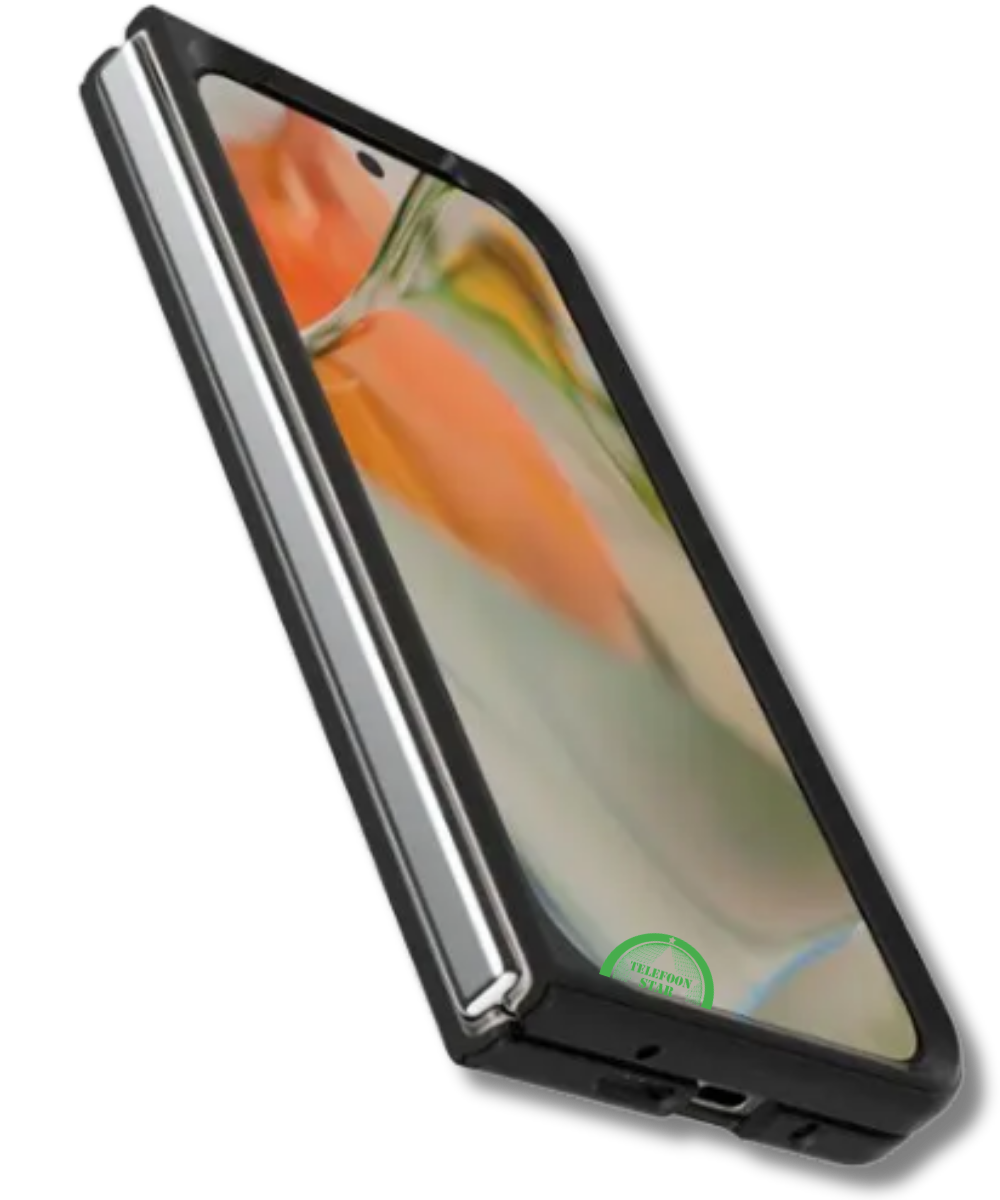 Hoesje Google Pixel 9 Pro Fold Zwart Backcover met sluit strak aan