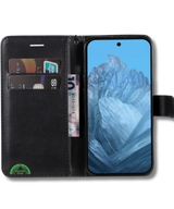 Hoesje Google Pixel 9 Pro XL Zwart Bookcase Met Pasjeshouder