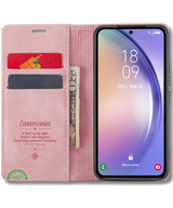 Hoesje Google Pixel 9 Pro XL Roze Bookcase Met Pasjeshouder