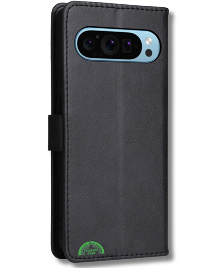 Hoesje Google Pixel 9 Pro XL Zwart Bookcase Met Pasjeshouder