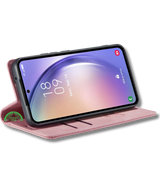 Hoesje Google Pixel 9 Pro XL Roze Bookcase Met Pasjeshouder
